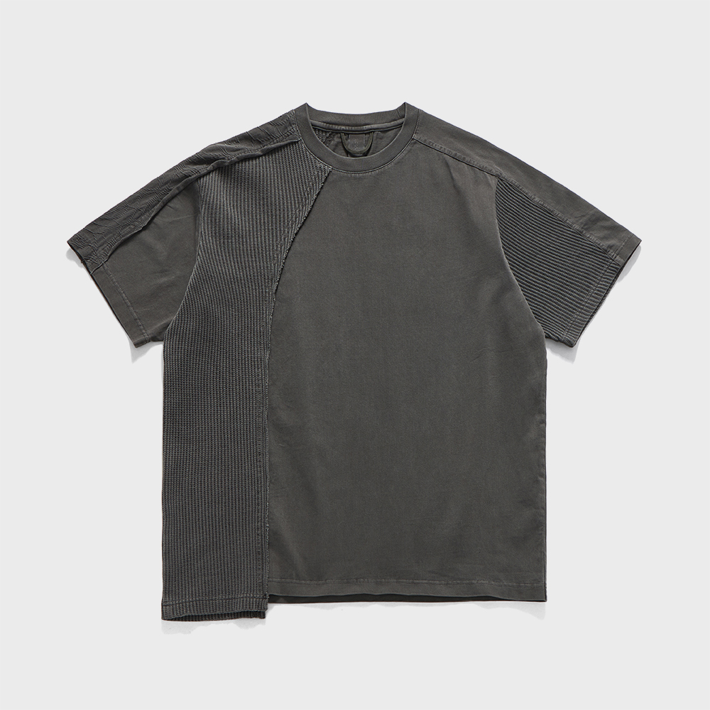 NOT4NERD ■ 4 Symbol Colour Block Mesh T-Shirts 4 Symbol Colour Block Mesh T-Shirts - Khaki - 감도 깊은 취향
