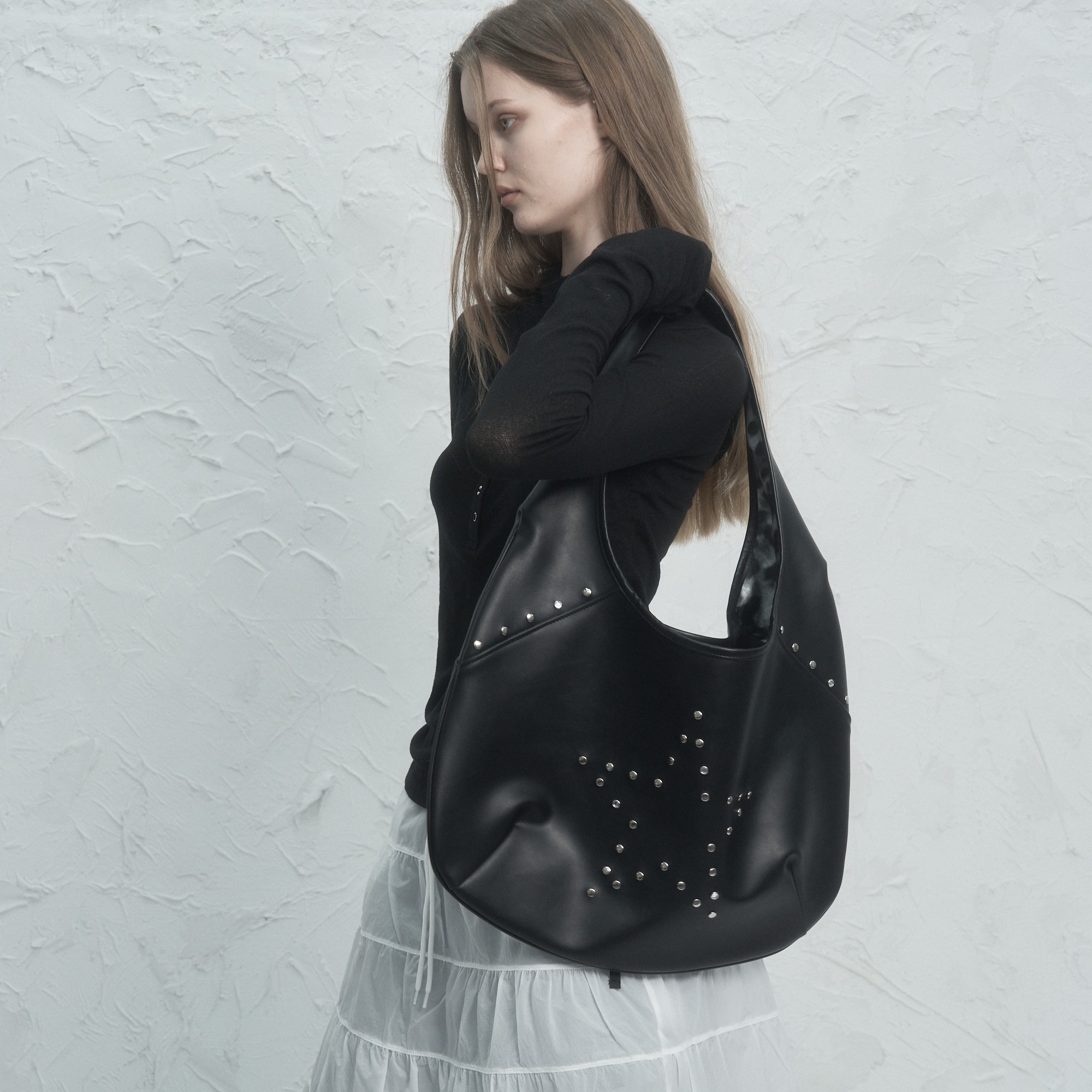 韓国商品/IGUAMAKARAS Dot Pattern Baguette Bag 韓国商品/IGUAMAKARAS Dot Pattern Baguette Bag
