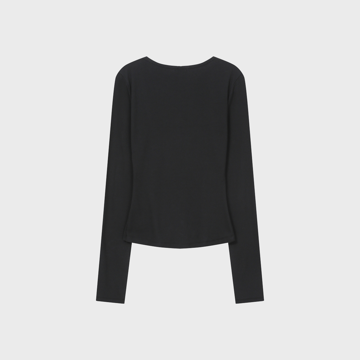 【Miseki SEOUL】25ss Unbalanced button long sleeves MUSINSA | MISEKI SEOUL Unbalanced button long sleeves BLACK