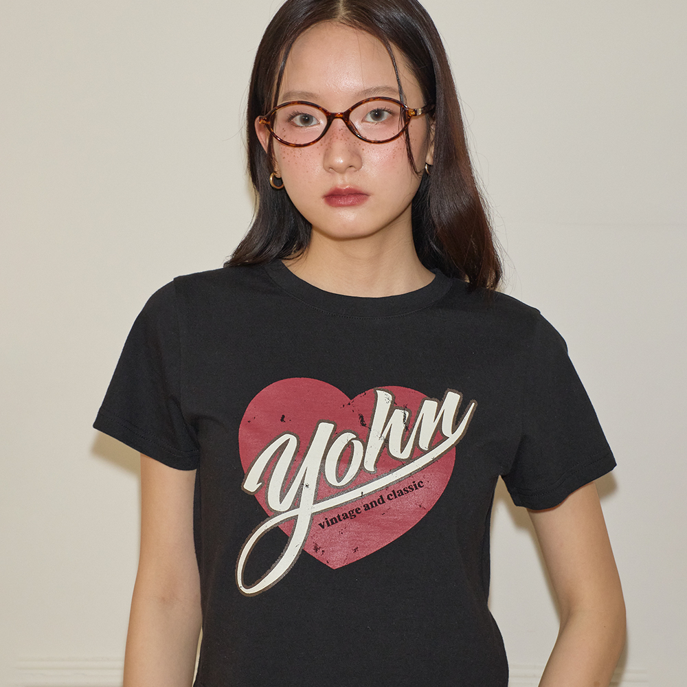 ◆24SS RONRON ROSY CHEEKS HEART LAUREL BASIC FIT T SHIRT◆ MUSINSA | RONRON ROSY CHEEKS HEART LAUREL BASIC FIT T SHIRT PINK