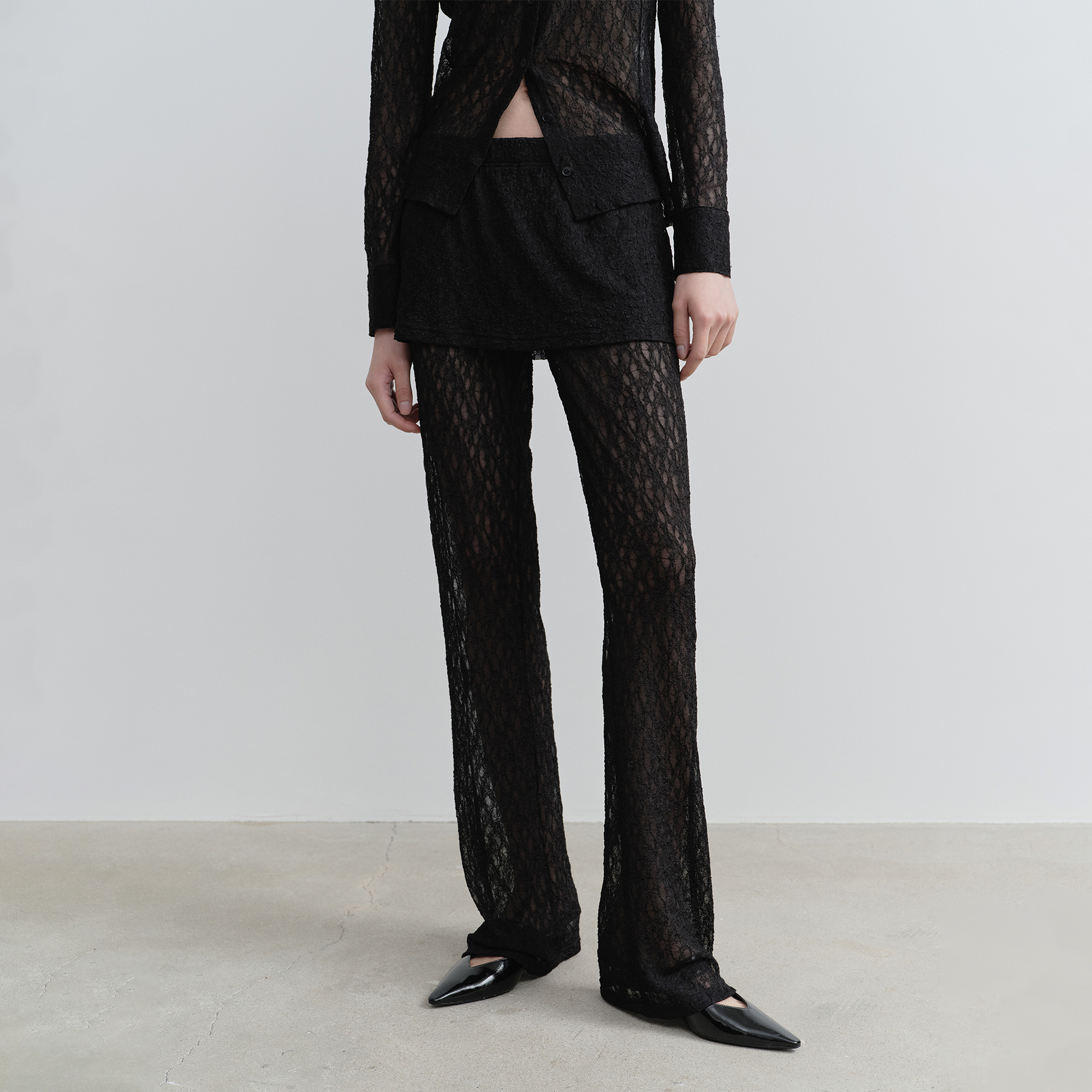 SLIT LACE UP KNIT PANTS (ivory) - 감도 깊은 취향 셀렉트샵 29CM