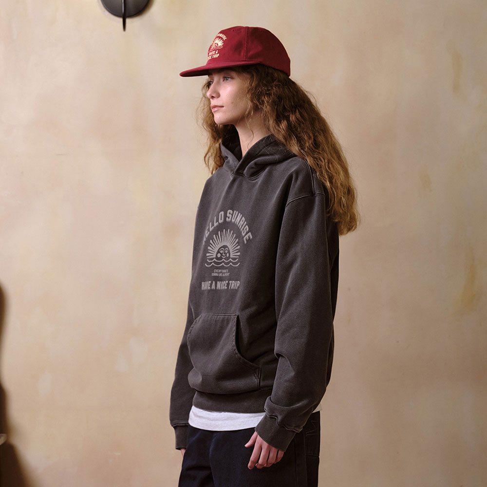 HELLO■VTG Arch Logo Hoodie_Charcoal■送料込 VTG Arch Logo Hoodie_Charcoal - 감도 깊은 취향 셀렉트샵 29CM