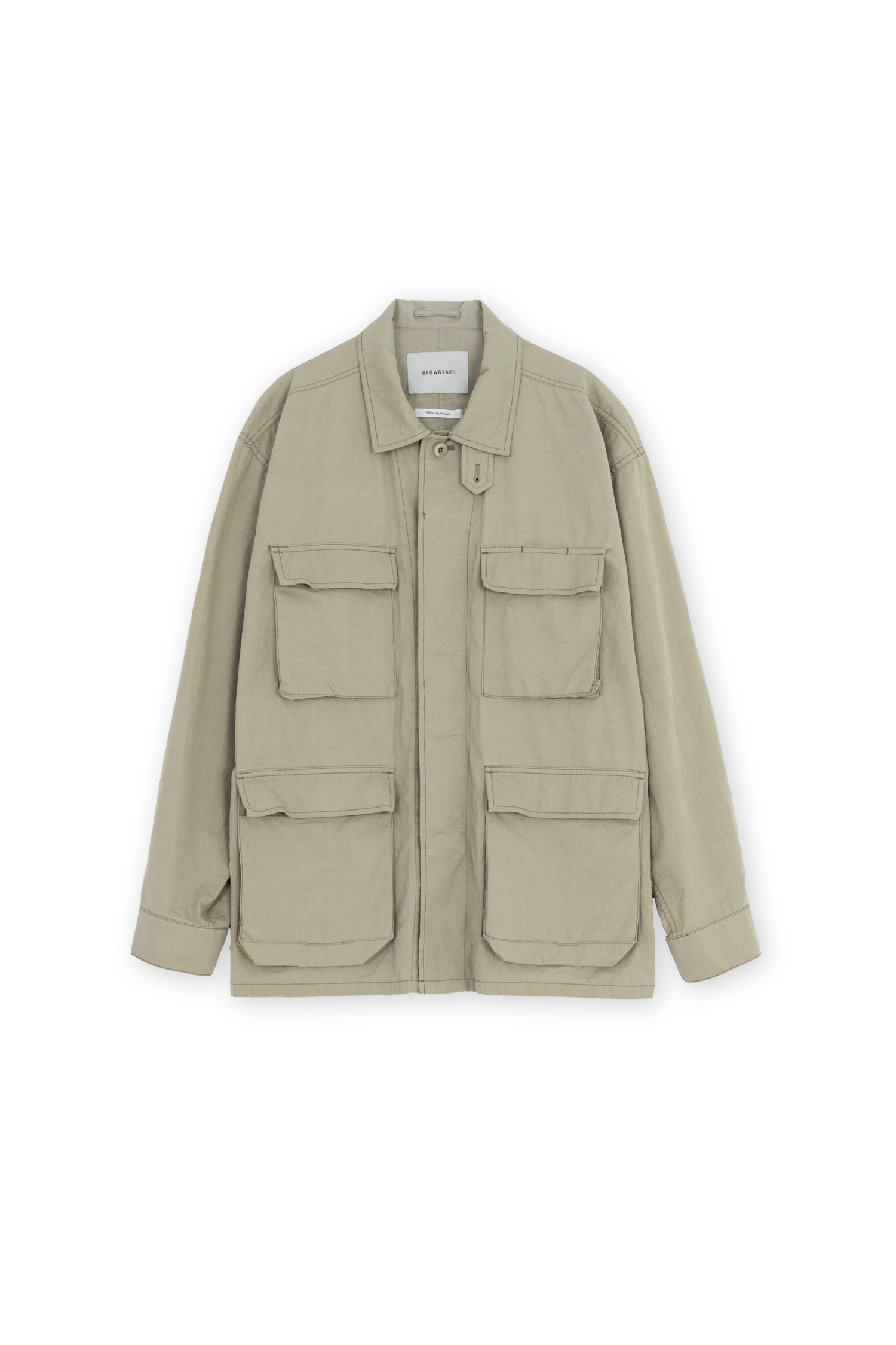 【FEPL】★25SS★韓国人気★WASHED BDU SHIRT JACKET Washed BDU Jacket, Dark Beige - 감도 깊은 취향 셀렉트샵 29CM