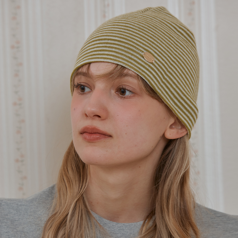 ●ANOETIC● ANC LOGO STRIPE BEANIE_GREEN ANC LOGO STRIPE BEANIE_GREEN - 감도 깊은 취향 셀렉트샵 29CM