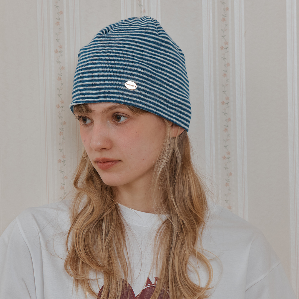 ●ANOETIC● ANC LOGO STRIPE BEANIE_BLACK ANC LOGO STRIPE BEANIE_BLACK - 감도 깊은 취향 셀렉트샵 29CM