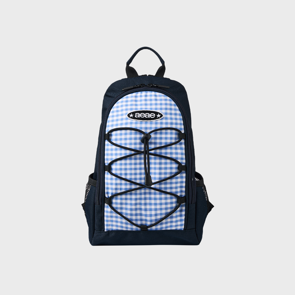 WEB LOGO CHECK GYM SACK [BLUE] - 감도 깊은 취향 셀렉트샵 29CM