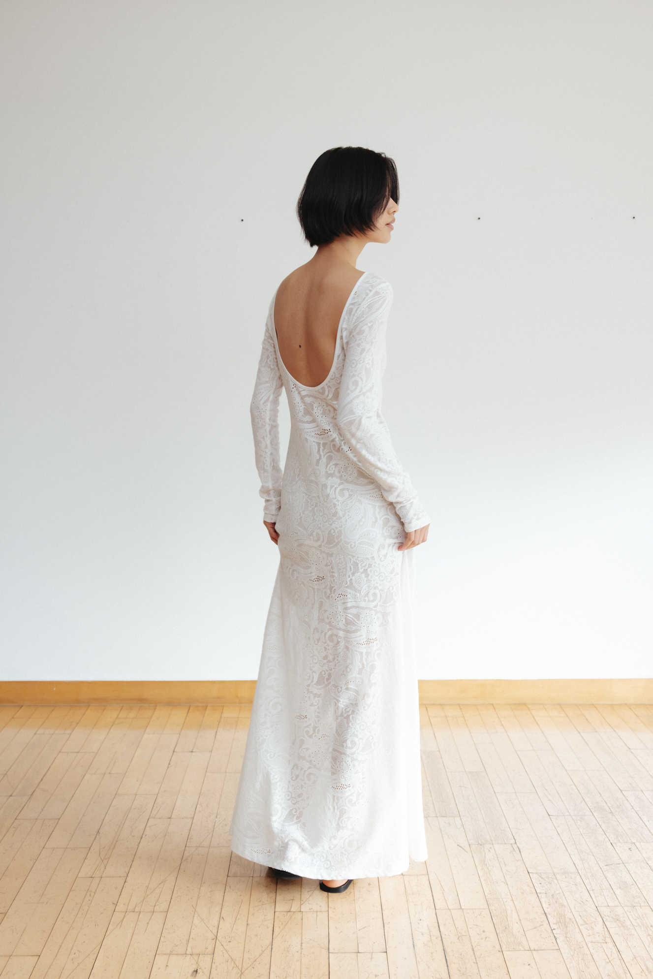 【MONOHA】Lace dress (black) Lace dress (white / black) - 감도 깊은 취향 셀렉트샵 29CM