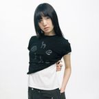 LOGO SLIM T-SHIRT, BLACK