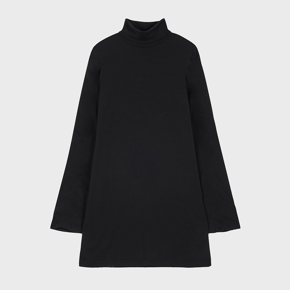 韓国 ワンピース [DEINET] MARGOT LONG TURTLE NECK DRESS MARGOT LONG TURTLE NECK DRESS IN BLACK - 감도 깊은 취향