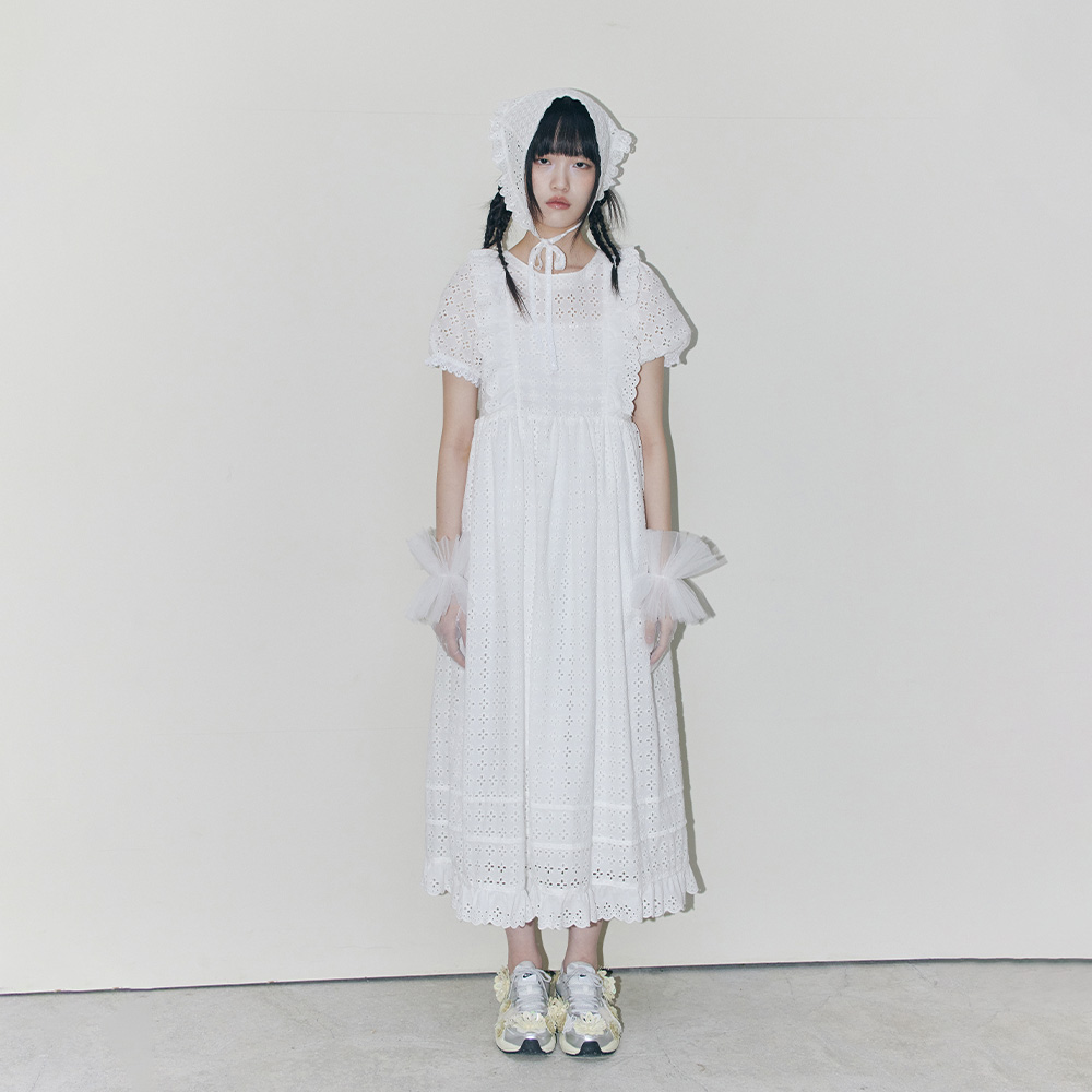 【Gimmetheyoung】24SS G_CANCAN OVERLAP DRESS G_CANCAN OVERLAP DRESS / WHITE - 감도 깊은 취향 셀렉트샵 29CM