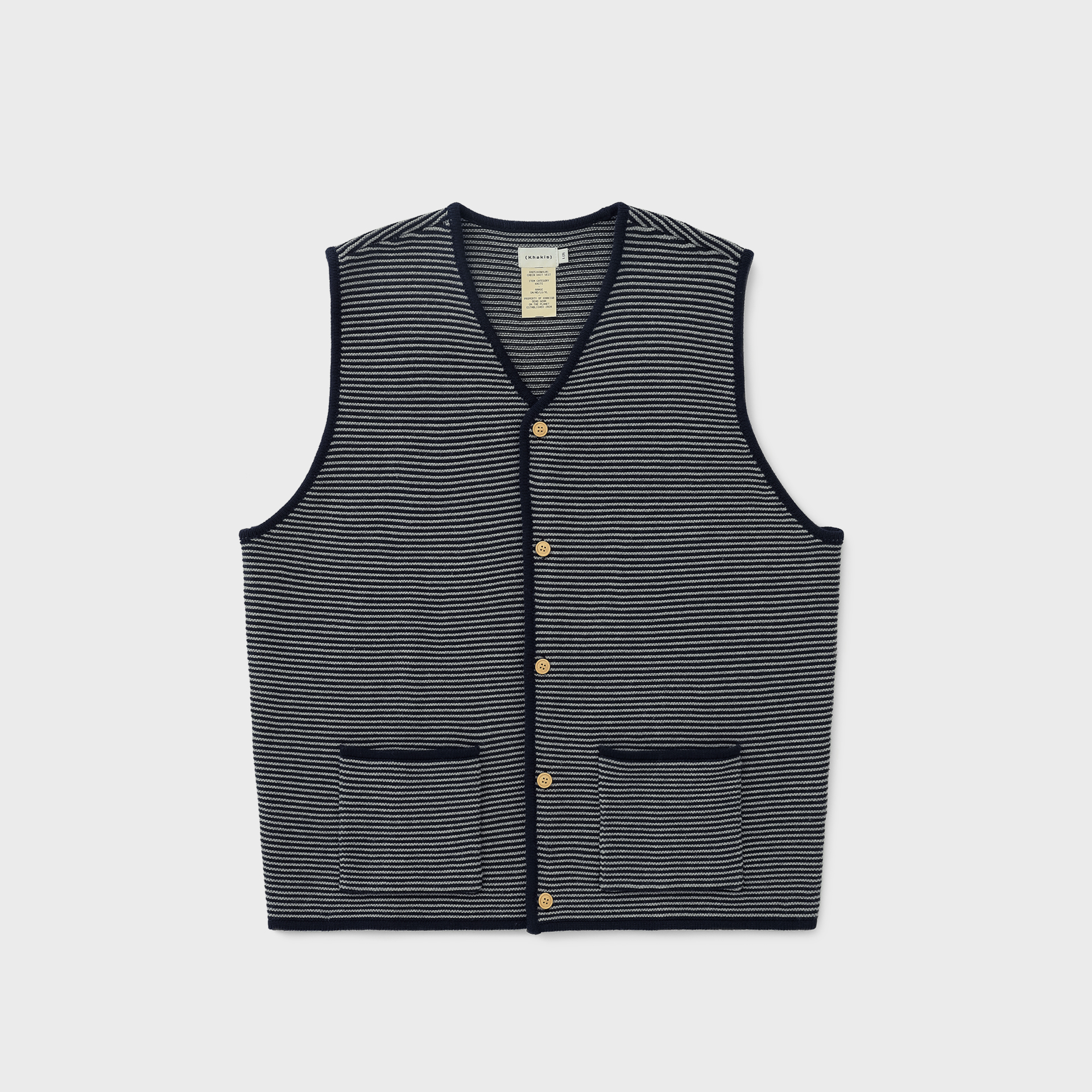 Stripe Knit Zip-Up Vest Navy - 감도 깊은 취향 셀렉트샵 29CM