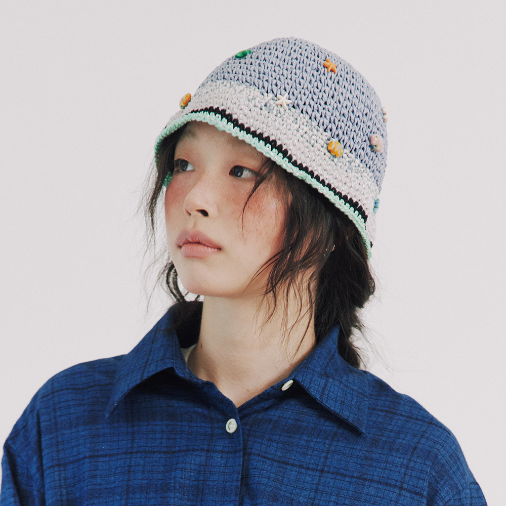 MISU A BARBE★韓国★人気★個性派★FLOWERING BUCKET ALL BLACK MISU A BARBE☆韓国☆人気☆個性派☆FLOWERING BUCKET ALL BLACK