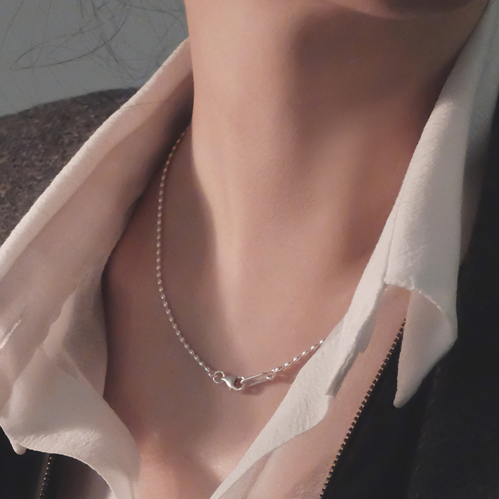 ★HAS★ Silver925 HW003 Mini heart necklace Mini Spiked Heart Necklace - Bunny Paige