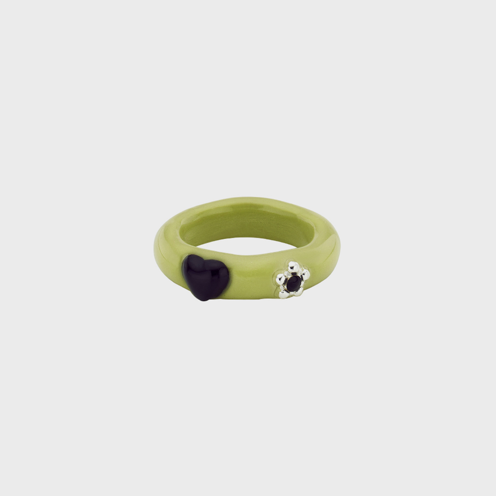 [韓国人気ジュエリー] nff Antique Aureole Ring antique aureole ring-green - 감도 깊은 취향 셀렉트샵 29CM