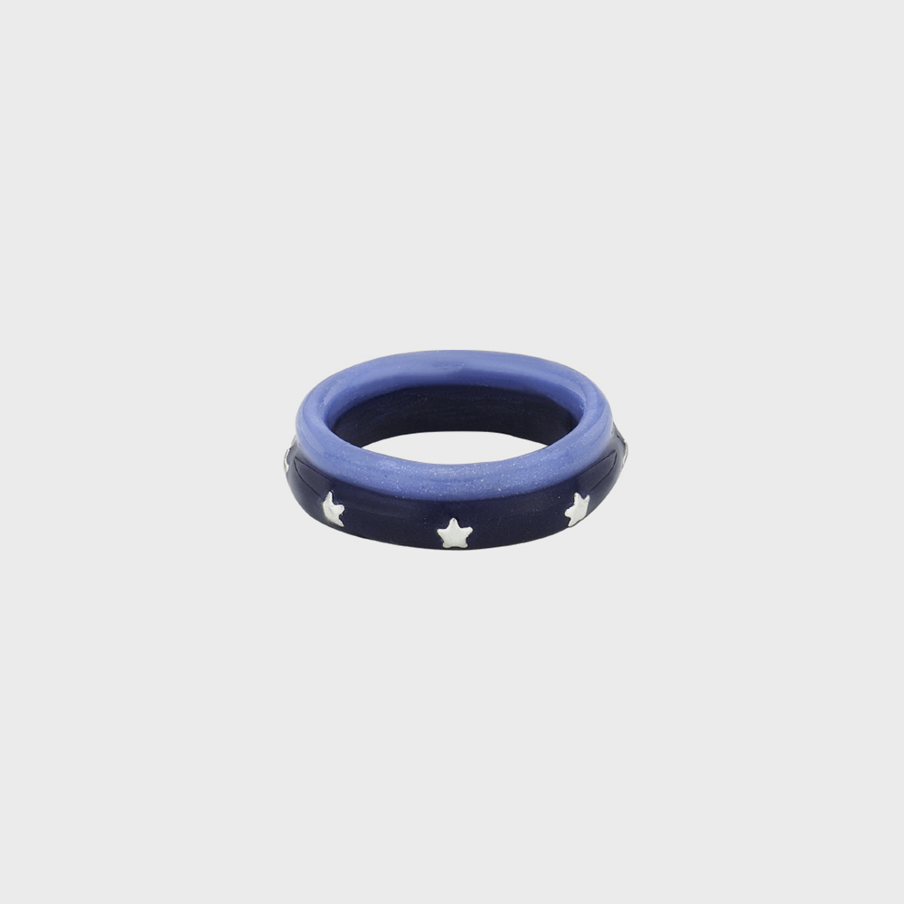 [韓国人気ジュエリー] nff star two track ring-ocean blue star two track ring-ocean blue - nff