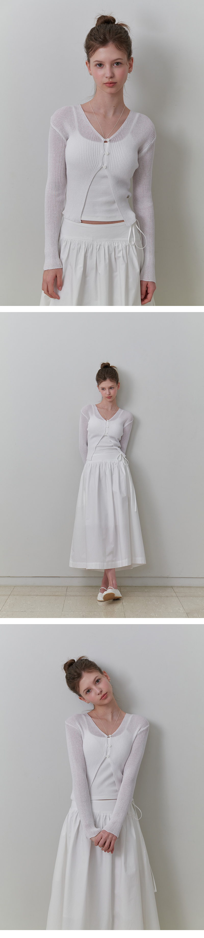 Heidi shirring skirt (white) - 감도 깊은 취향 셀렉트샵 29CM
