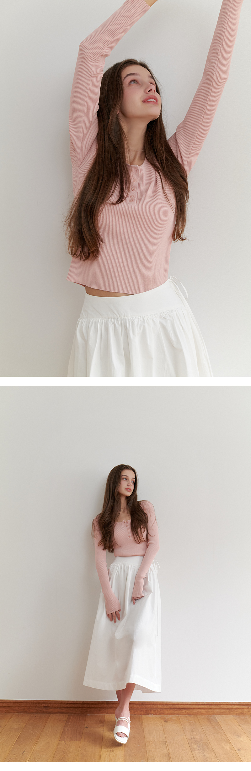 ★RE_L★ Heidi shirring skirt (white) Heidi shirring skirt (white) - 감도 깊은 취향 셀렉트샵 29CM