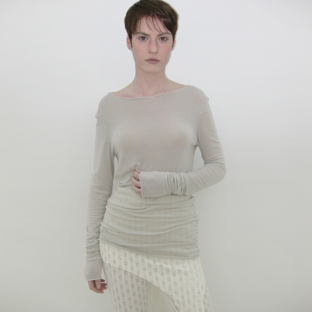 ★SCULPTOR★ Origami Turtle Neck Tee Beige SC24A240BE Origami Turtle Neck Tee Beige - 감도 깊은 취향 셀렉트샵 29CM