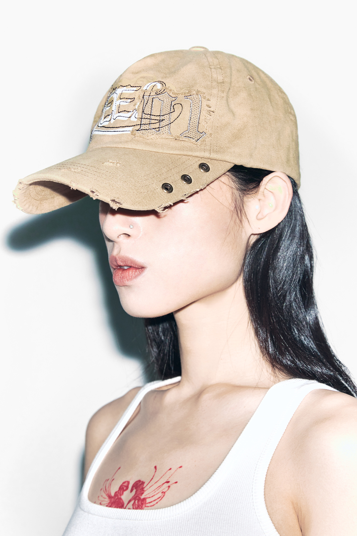 DESTROYED VINTAGE BALL CAP BEIGE - 감도 깊은 취향 셀렉트샵 29CM