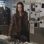 워시드 엣지 레더 자켓_BROWN