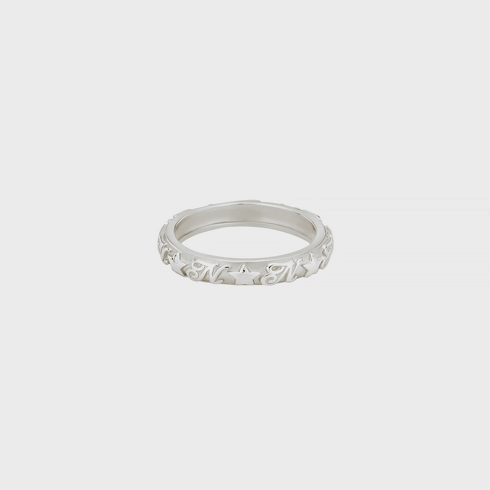 silver925] star logo ring-silver - 감도 깊은 취향 셀렉트샵 29CM