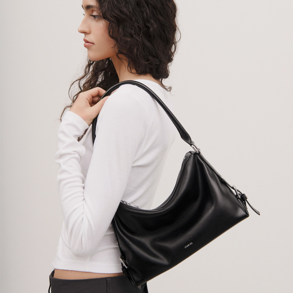 スタンドオイル　マッシュバックミニブラック スタンドオイル] Mushy Bag マッシュバックミニ / ブラック