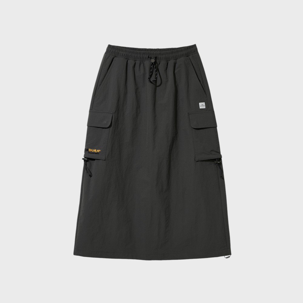 スカート [NICEGHOSTCLUB]PARACHUTE MIDI SKIRT_YELLOW(NG2ESUPA90A) parachute midi skirt[yellow] - niceghostclub