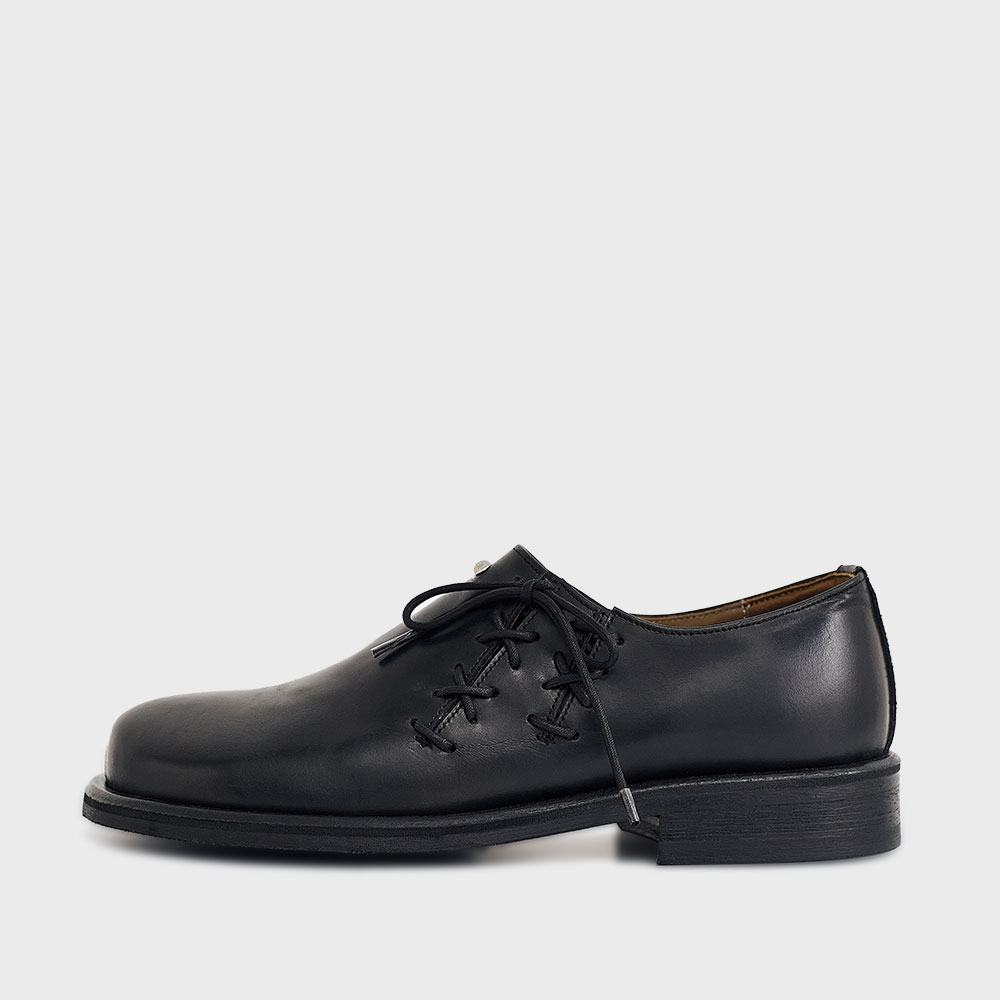 スニーカー NEGATIVETHREE Oxford Sneakers BLACK&YELLOW NEGATIVE THREE | Oxford Sneakers 