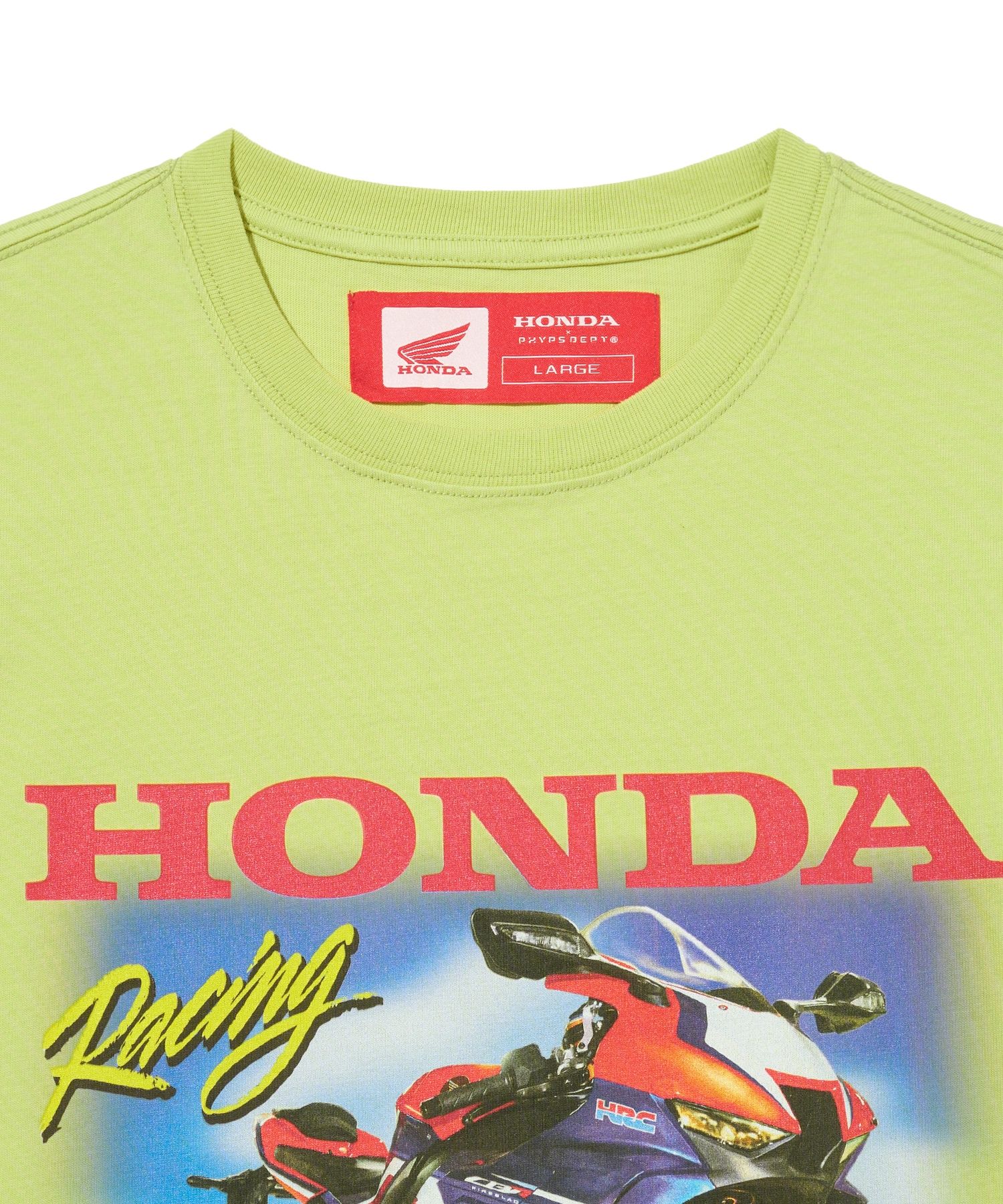 Tシャツ・カットソー HONDA MOTORCYCLE Honda Racing Fire Blade TshirtLemon Yellow s-l400.jpg