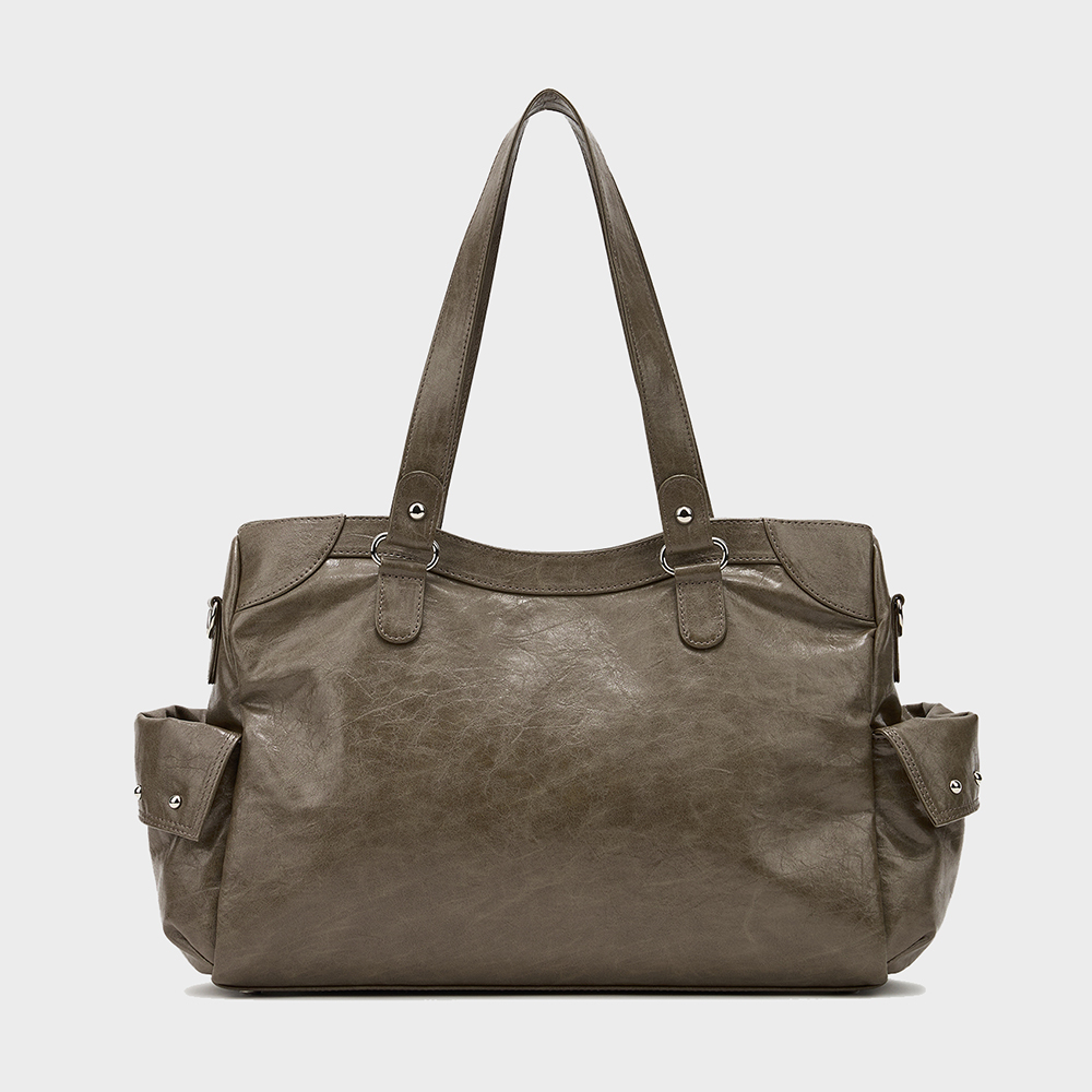 STUD POCKET BIG BAG IN KHAKI - 감도 깊은 취향 셀렉트샵 29CM