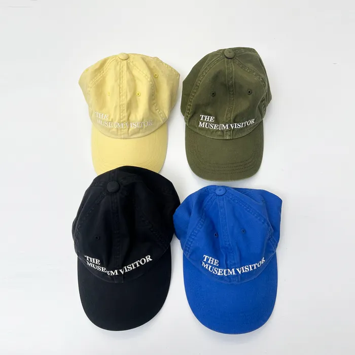 【THE MUSEUM VISITOR】 THEMUSEUMVISITOR LOGO WASHED BALLCAP THE MUSEUM VISITOR | 더뮤지엄비지터 The Museum Visitor