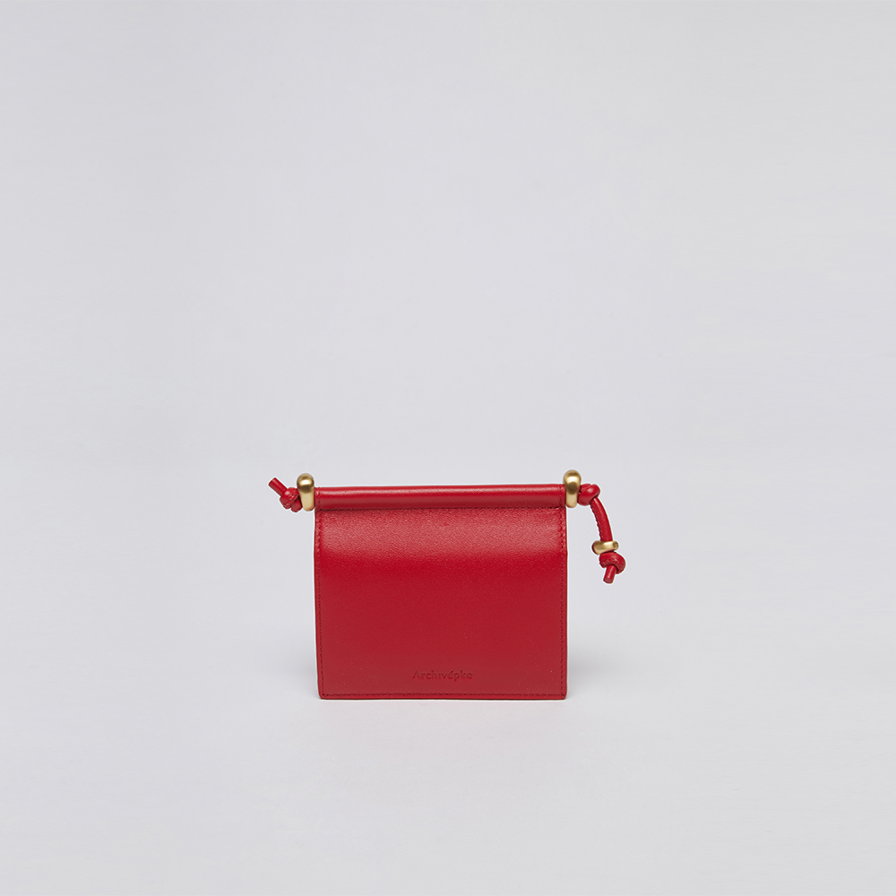 折りたたみ財布 COURONNE Mael Half Wallet Wine RCWFX24645WIX Designer fashion, Seoul-fully created | W Concept