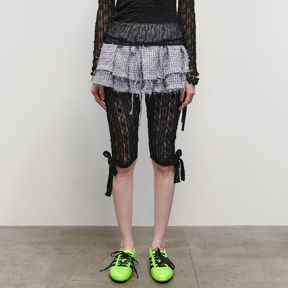 Textured Ruffled Comfy Pants [Gray] - 감도 깊은 취향 셀렉트