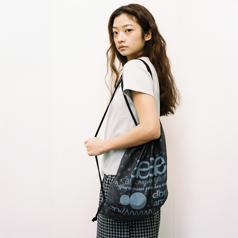 [AEAE]WEB LOGO DOT GYM SACK【BLACK】【WEB LOGO DOT GYM SAC AEAE Web Logo Gym Sack: Black - The Perfect Gym Accessory