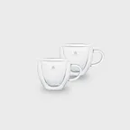 더블월 하트 이중유리컵 300ml 2P