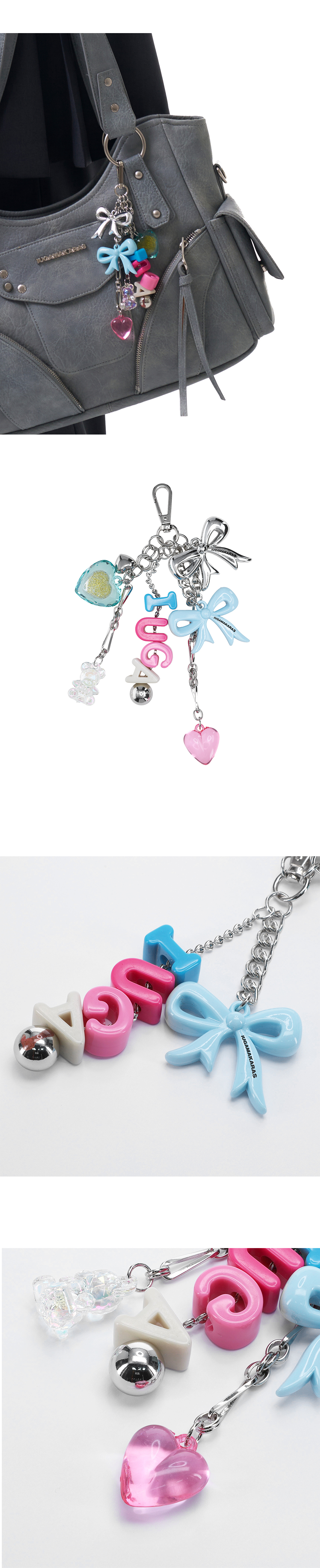 [IUGAMAKARAS] Colorful IUGA Ribbon Keyring /追跡付 IUGAMAKARAS】Colorful IUGA Ribbon Keyring | OUR BRAND