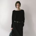 Boat Neck Pullover (Black)