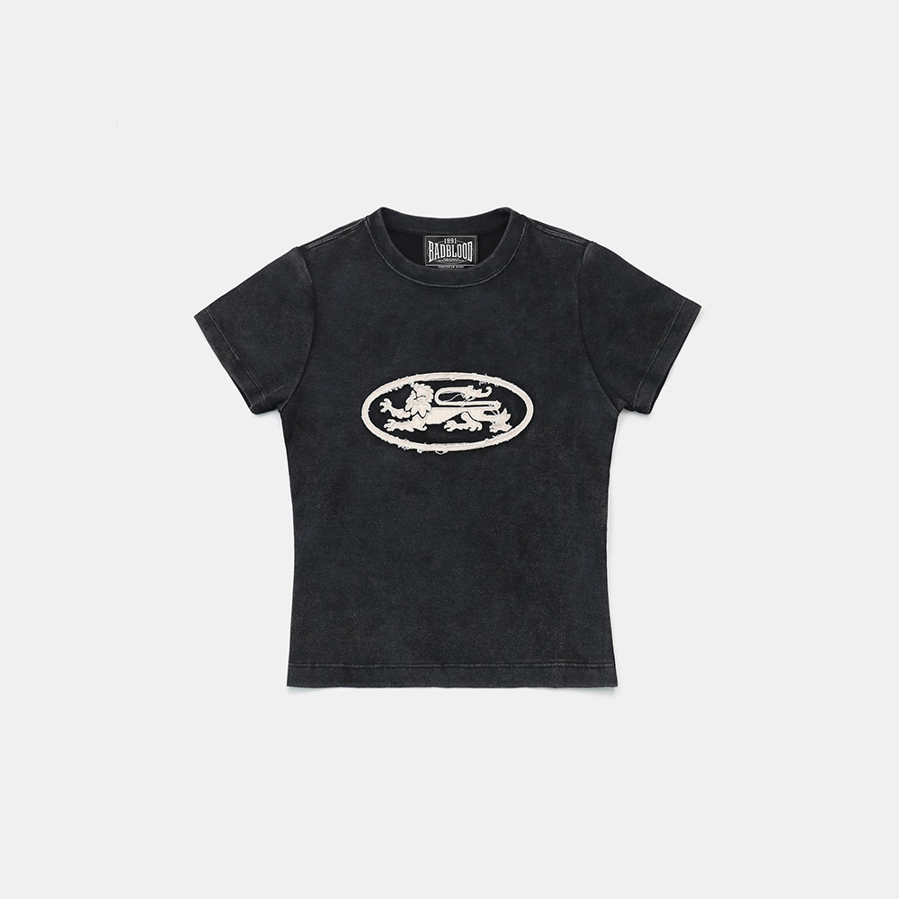 ◆BADBLOOD◆ BAD Mini Logo T-Shirt Black w-tee25-088 w-tee25-088 BAD 미니 로고 티셔츠 - 블랙 - 감도 깊은 취향