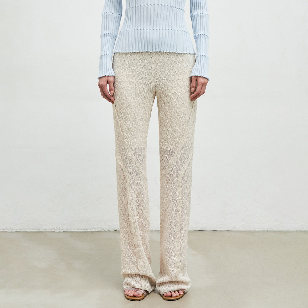 【Gimmetheyoung】G_JACQUARD DETACHABLE PANTS IVORY G_JACQUARD DETACHABLE PANTS / IVORY - 감도 깊은 취향 셀렉트