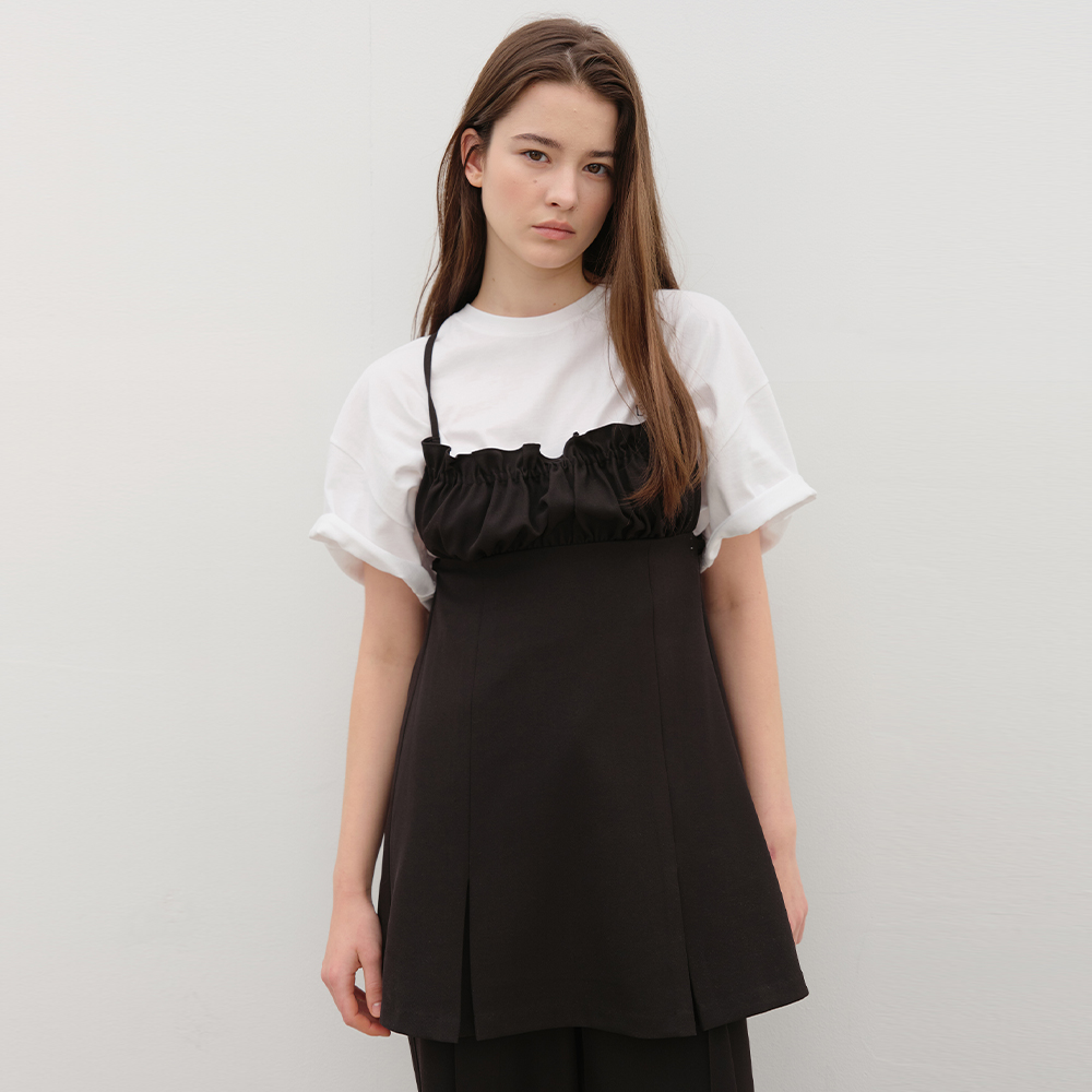 Shirring Shirts Onepiece in Ivory VW2AO470-03 - 감도 깊은