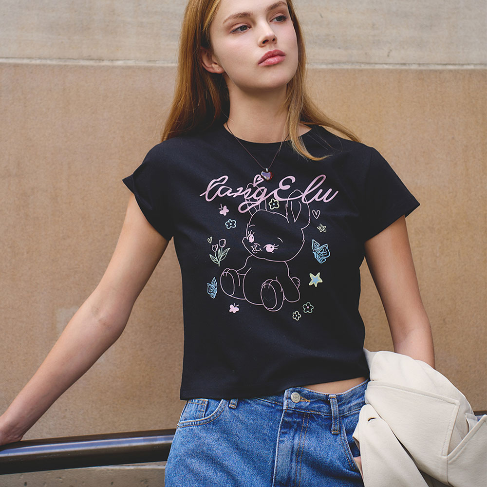 LUNEY BUNNY T-Shirts(루니 바니)_BLACK - 감도 깊은 취향