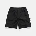 UTILITY ZIP SHORTS / BLACK