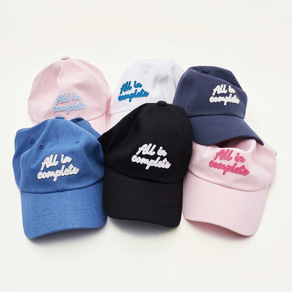 Two Tone Washed OG Logo 6panel Cap_Light Gray & Navy - 감도