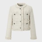 Antique Crop Tweed Jacket (ivory)