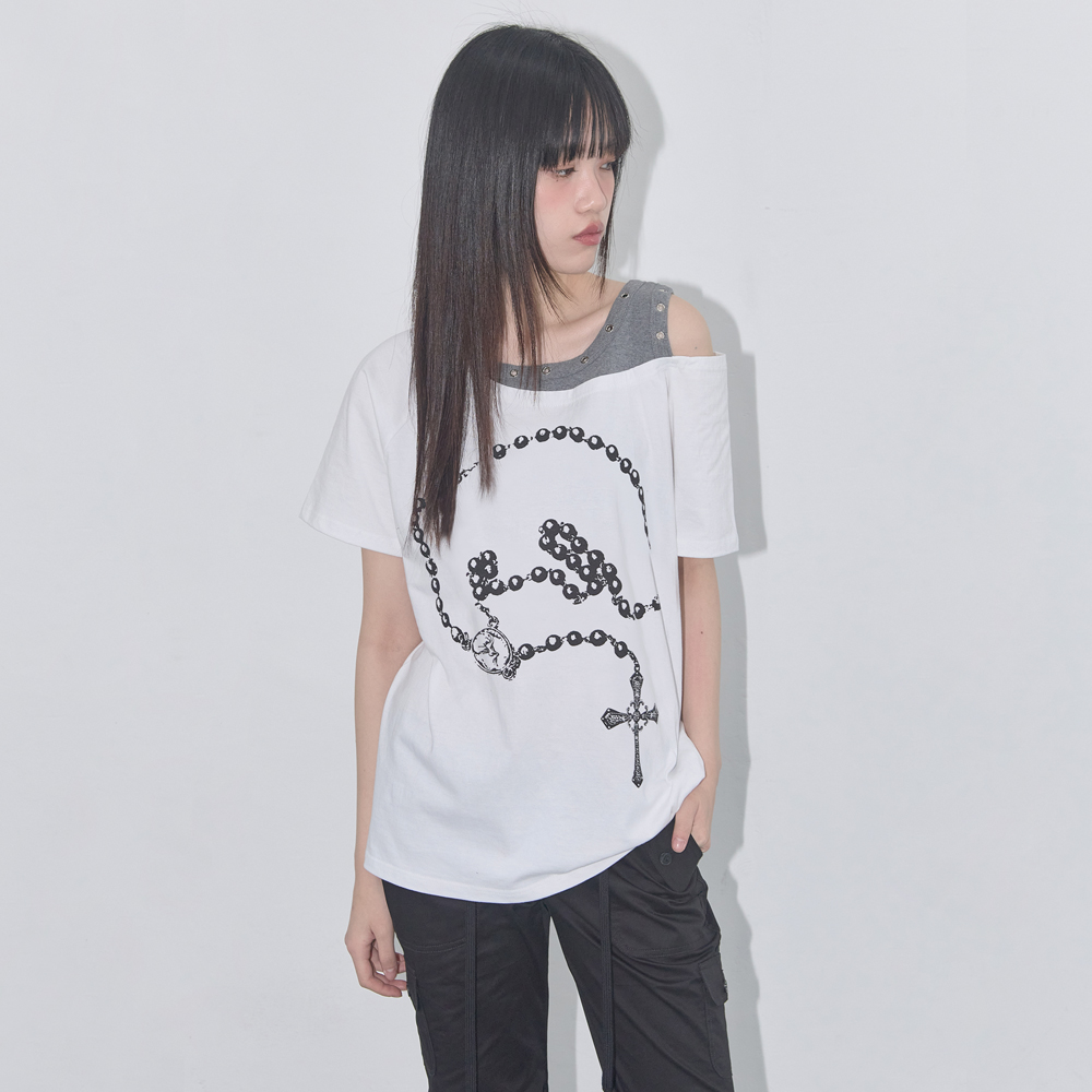 BAYWATCH CROP TEE (WHITE) F25QB103 - 감도 깊은 취향 셀렉트샵