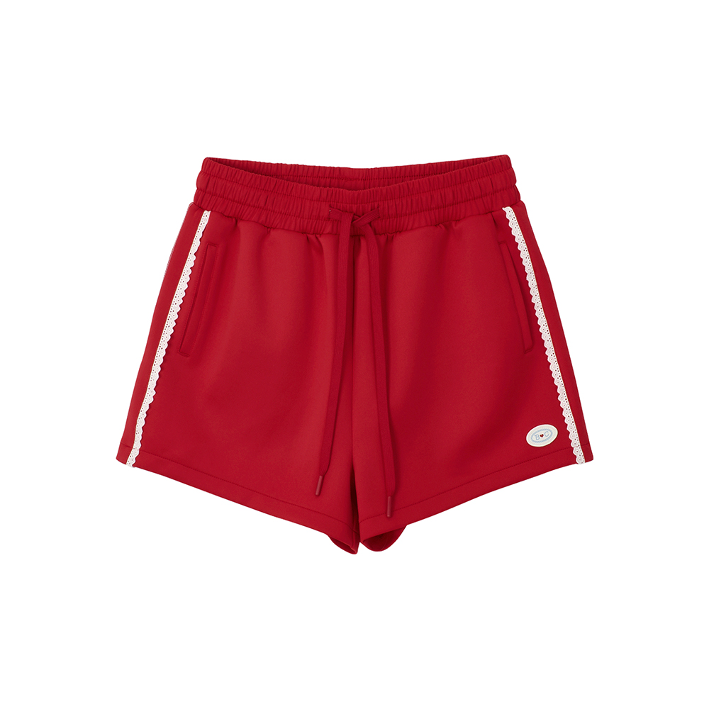 【BITTER CELLS】 Mary Jersey Lace Shorts /追跡付 Mary Jersey Lace Shorts-Red - 감도 깊은 취향 셀렉트샵 29CM
