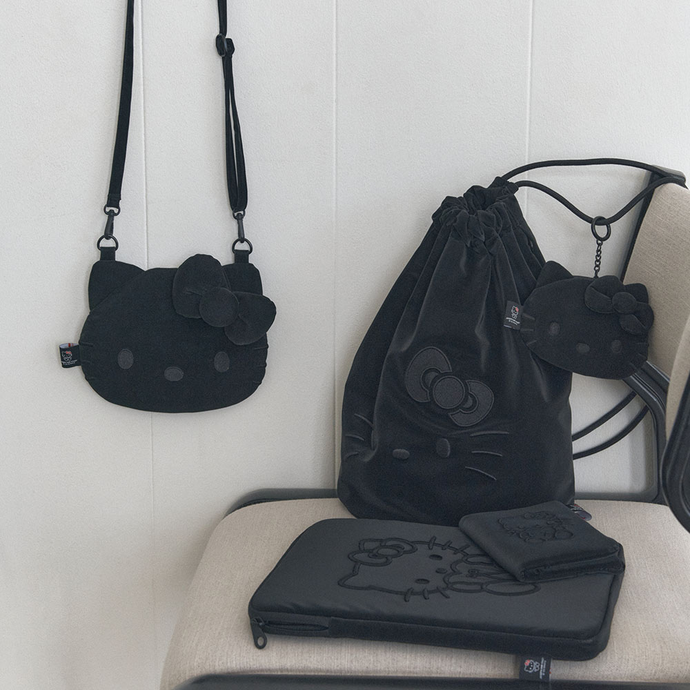 Haze String Backpack Hello Kitty Black - 감도 깊은 취향