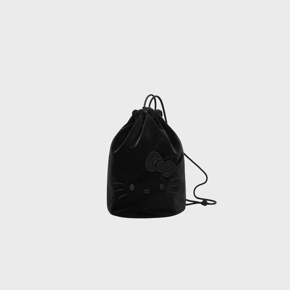 Haze String Backpack Hello Kitty Black - 감도 깊은 취향