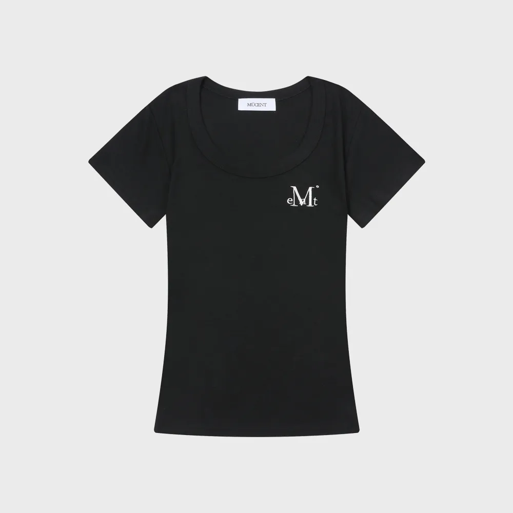 SIO SEOUL PEARL SHORT SLEEVE TOP [BLACK] - 감도 깊은 취향