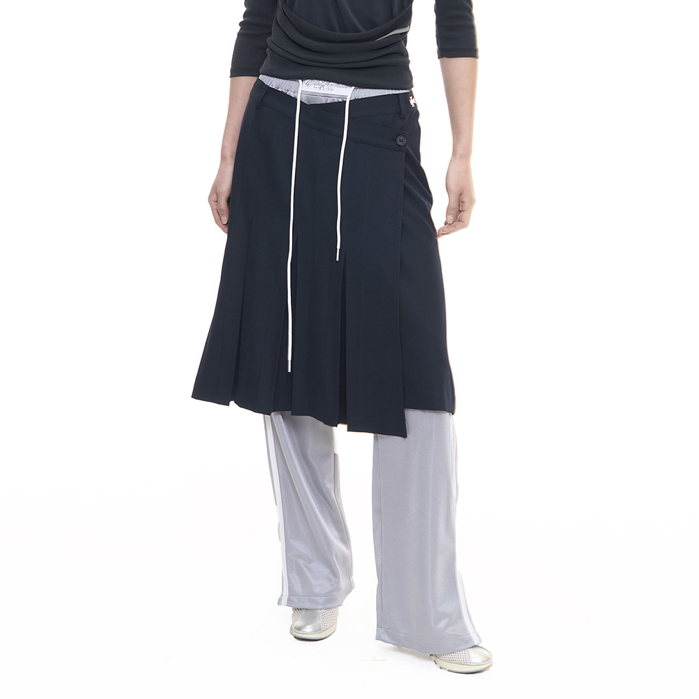 【2000Archives】25ss DEPP SKIRT PANTS スカート＆パンツセット DEPP SKIRT PANTS (CHARCOAL+BLACK) - 2000 Archives